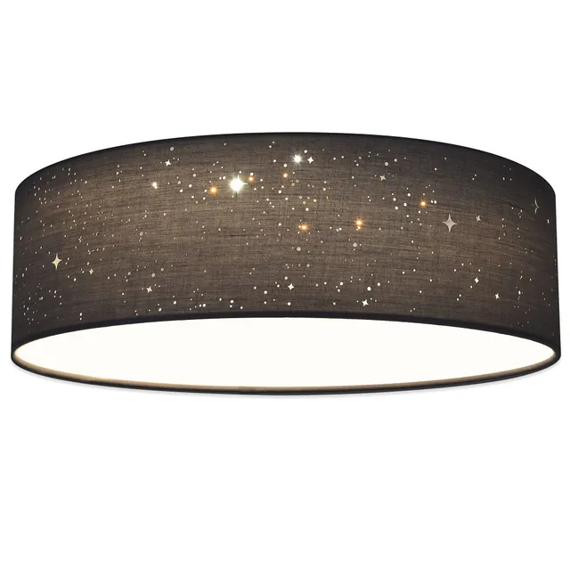 navaris-led-deckenleuchte-22w-rund-40cm-deckenlampe-dunkelgrau-warmwei image 1