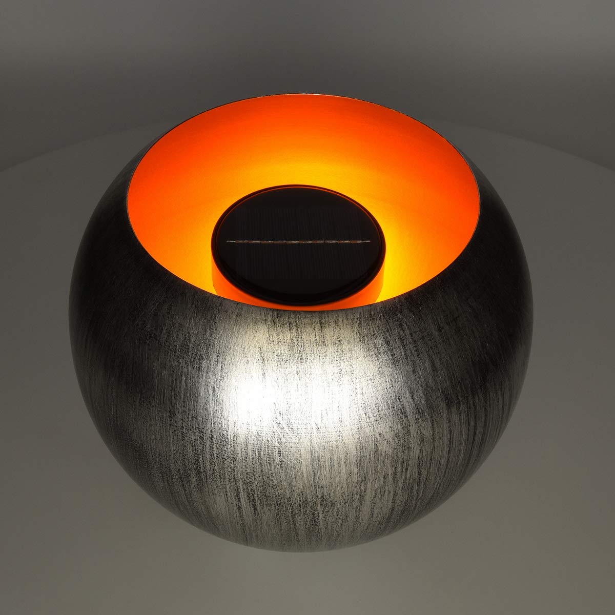 navaris-lighting-led-solar-feuerschale-gartenleuchte-silber-25cm image 5