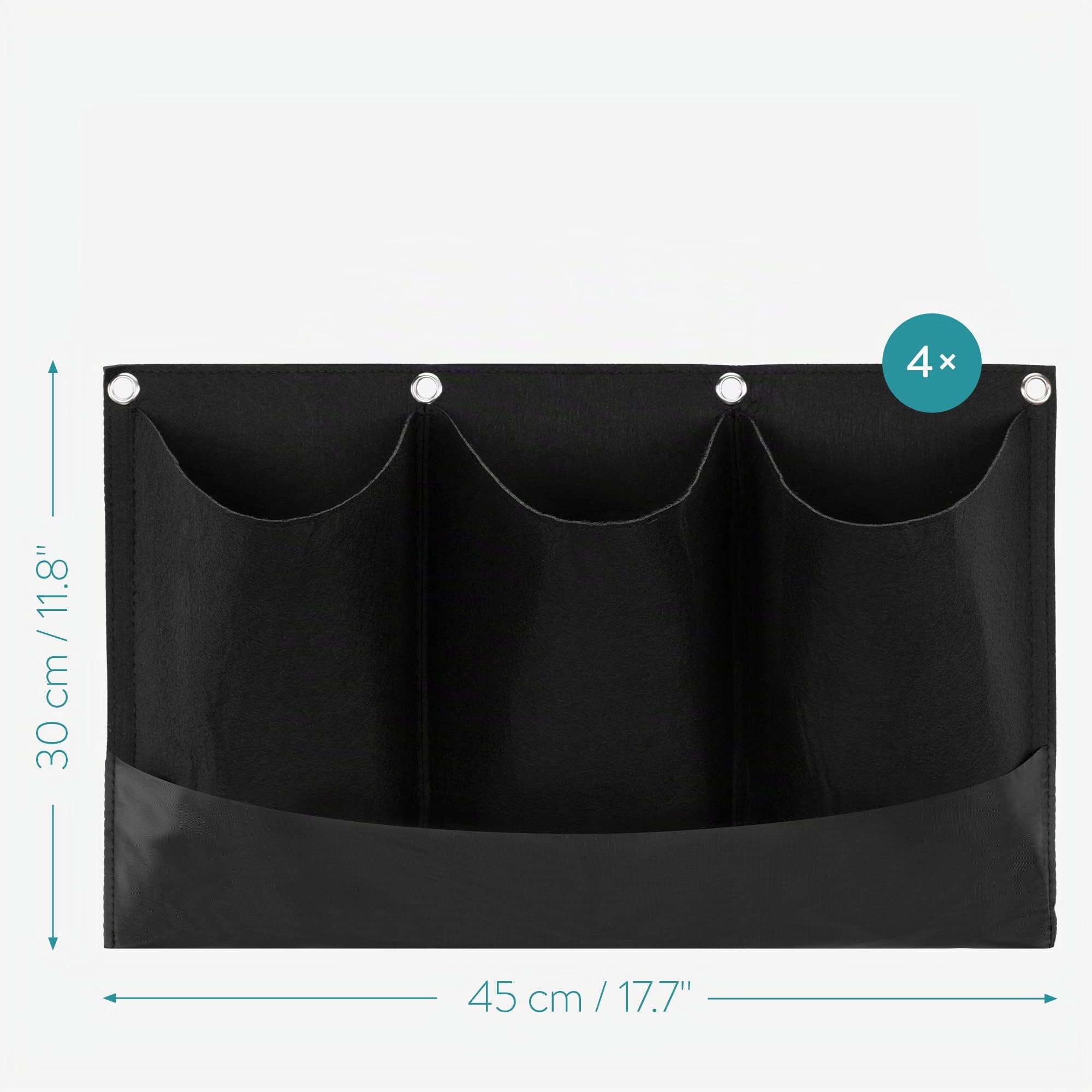 navaris-garden-pflanztaschen-4er-set-filz-12-f-cher image 4