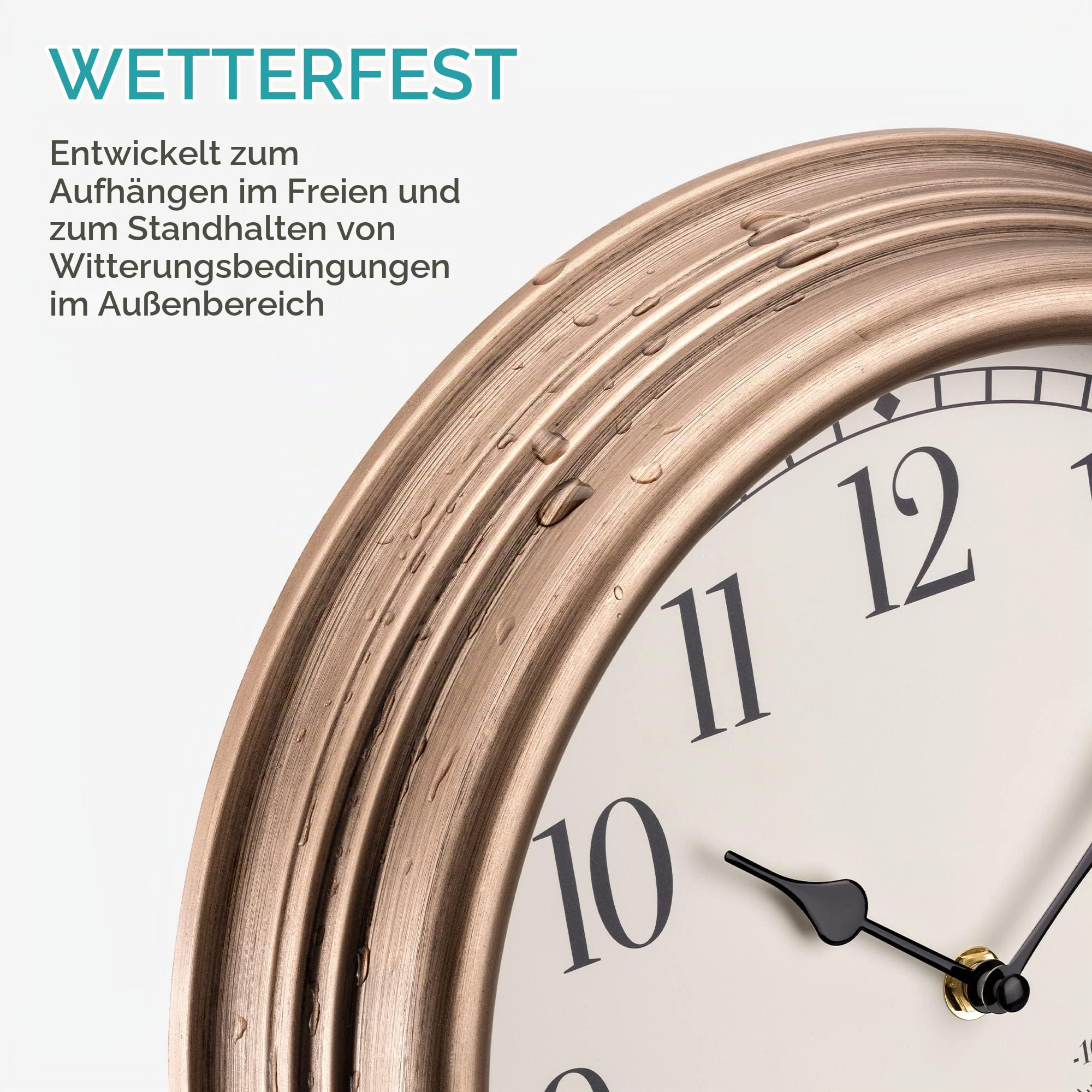 navaris-outdoor-wanduhr-analog-30-5cm-thermometer-hygrometer image 3
