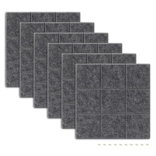 navaris-memoboard-filz-pinnwand-6er-set-grau-30x30cm image 8