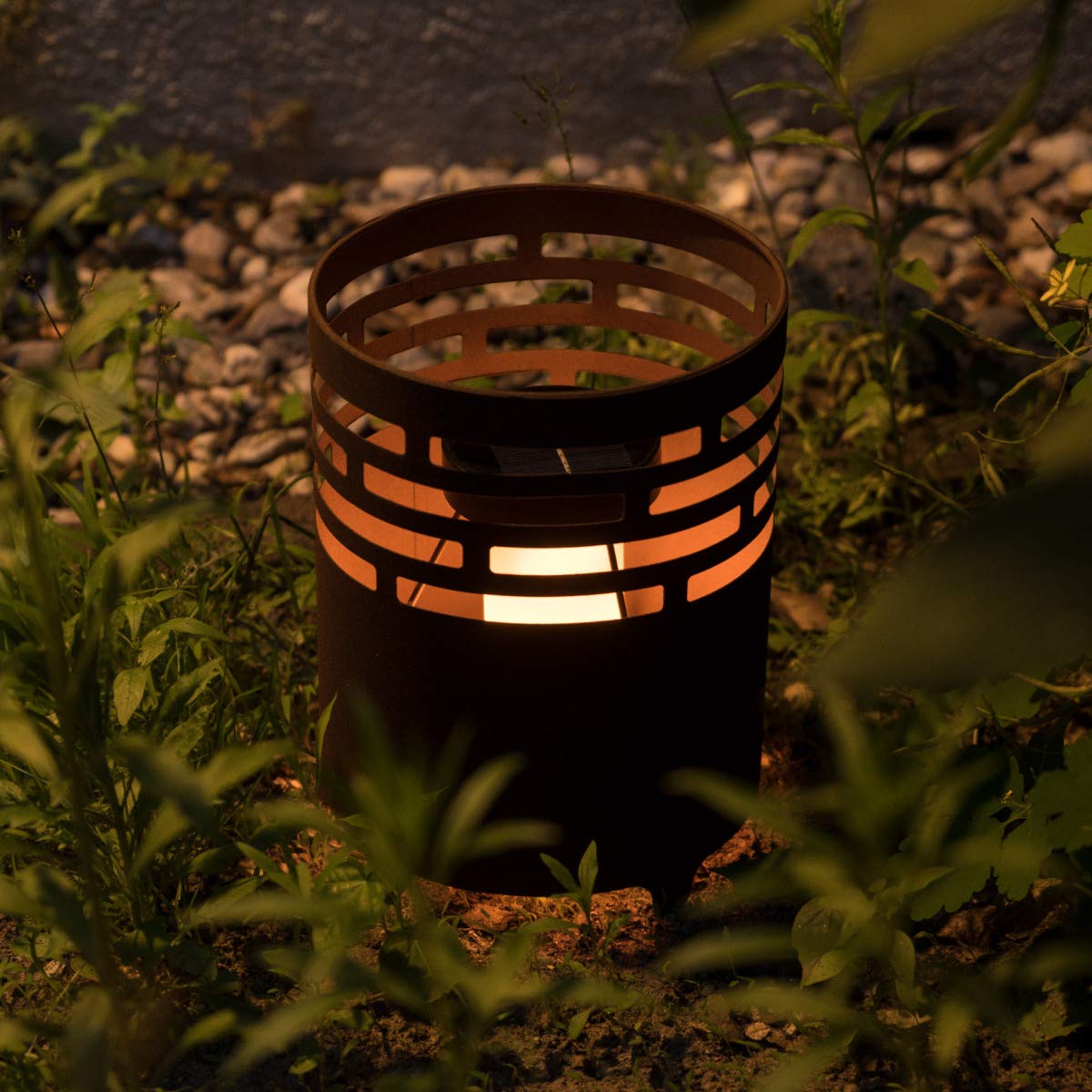 navaris-lighting-led-solar-feuerstelle-braun-gartenleuchte-25cm image 5