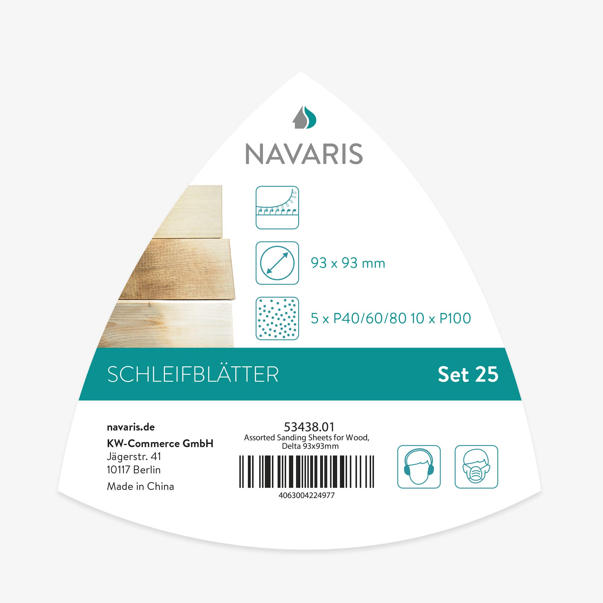 navaris-delta-schleifpapier-25x-93mm-klett-p40-p100 image 7
