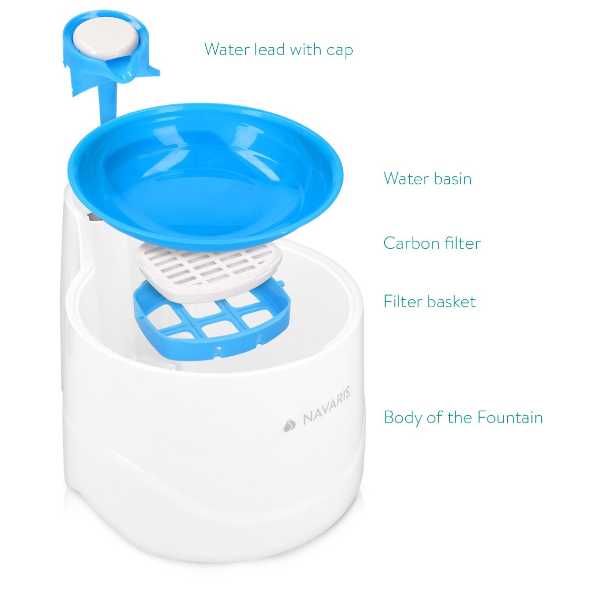 navaris-animals-trinkbrunnen-katzen-2-liter-mit-filter-blau image 4