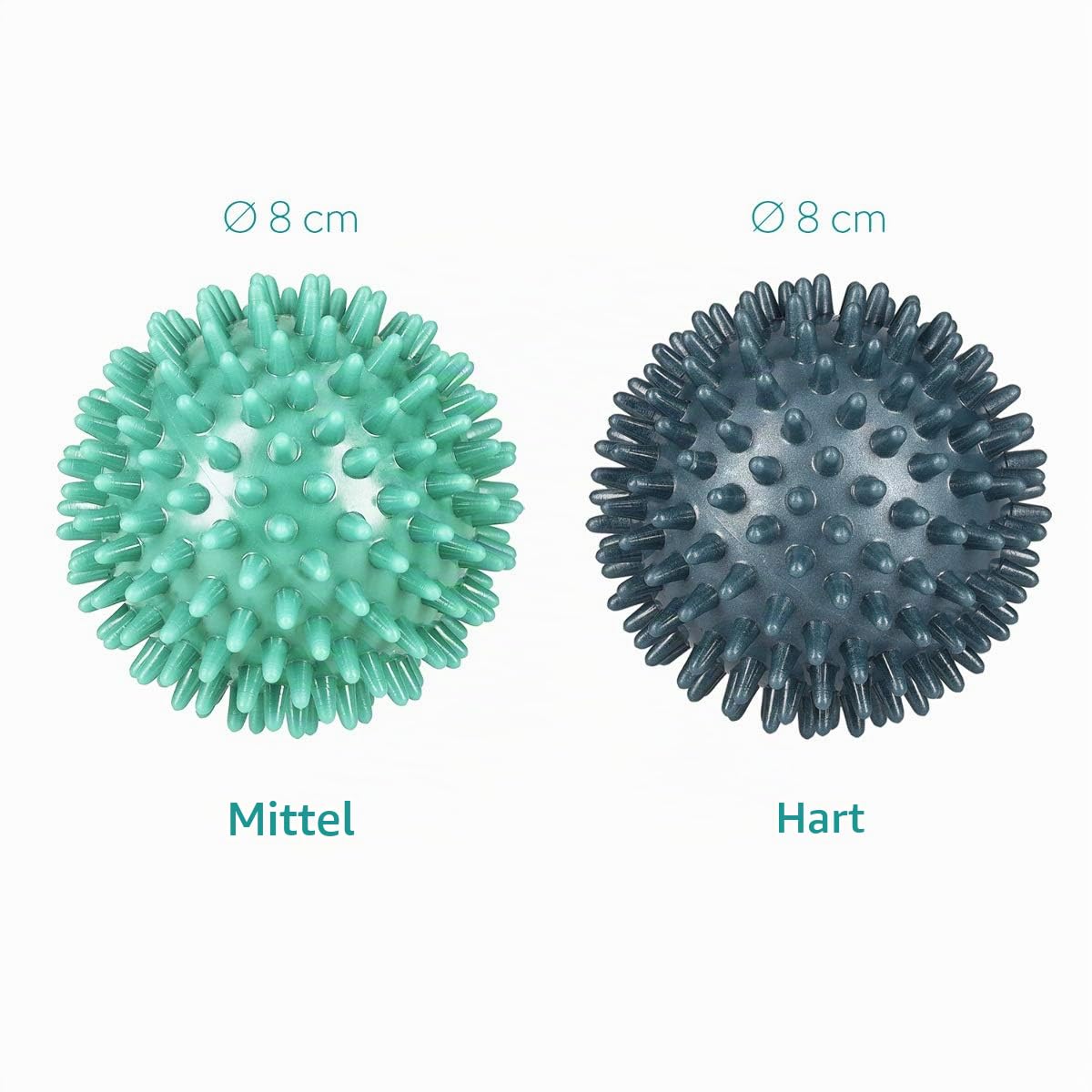 navaris-sport-igelball-set-2er-8cm-medium-hart-mint-petrol-massage image 4