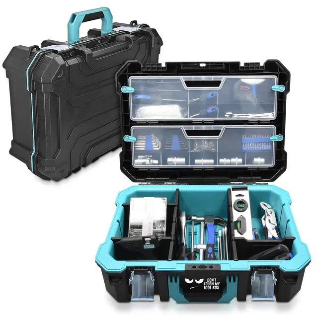 navaris-werkzeugkoffer-leer-20-5-zoll-kunststoff-mit-organizer image 1