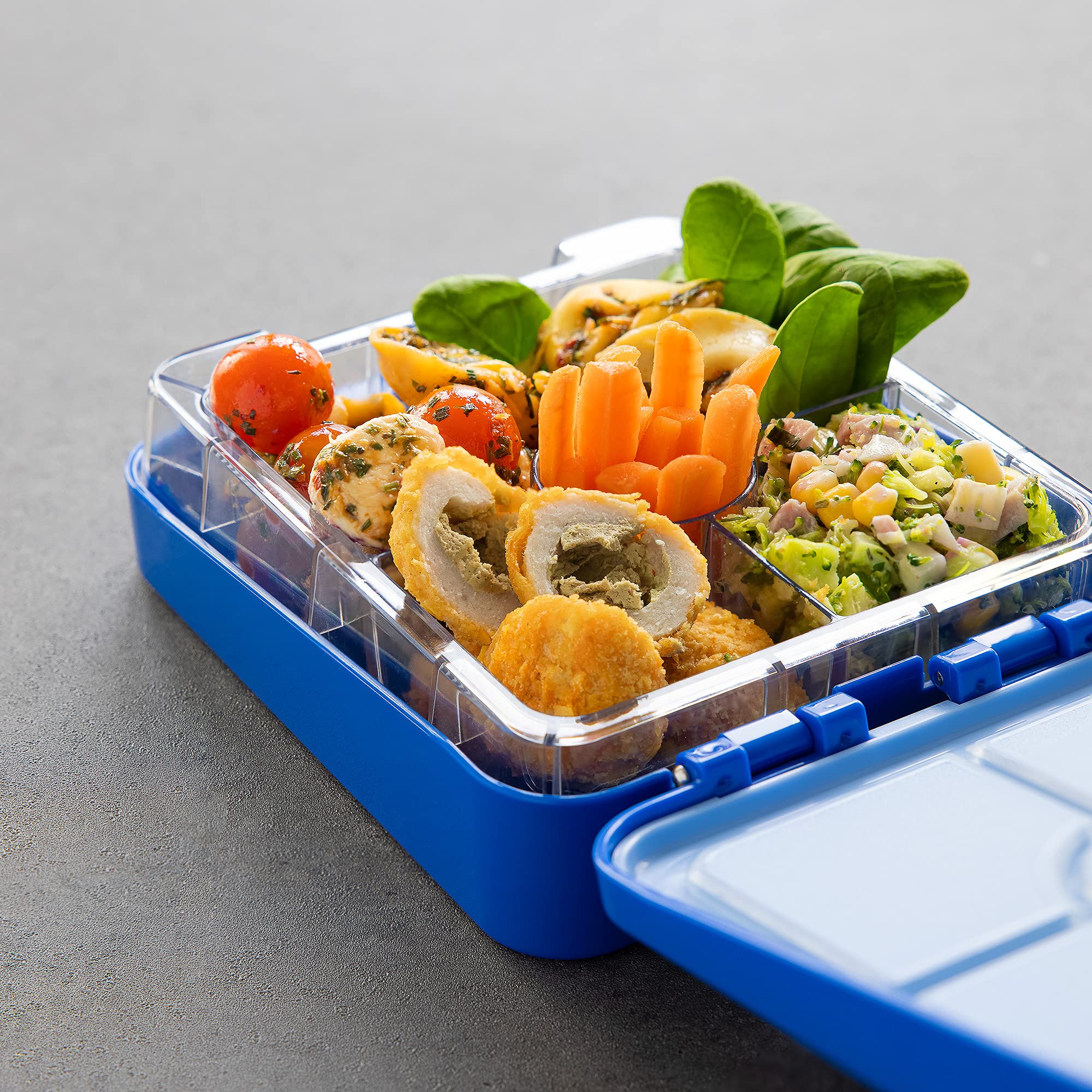 navaris-bento-box-brotdose-dunkelblau-mit-f-chern-auslaufsicher image 3