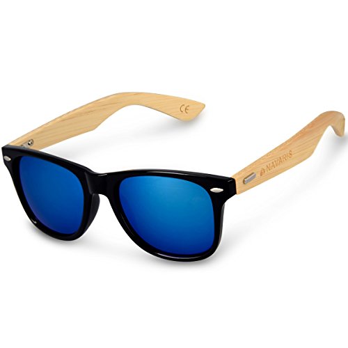 navaris-holz-sonnenbrille-uv400-bambus-unisex-mit-etui-2 image 8