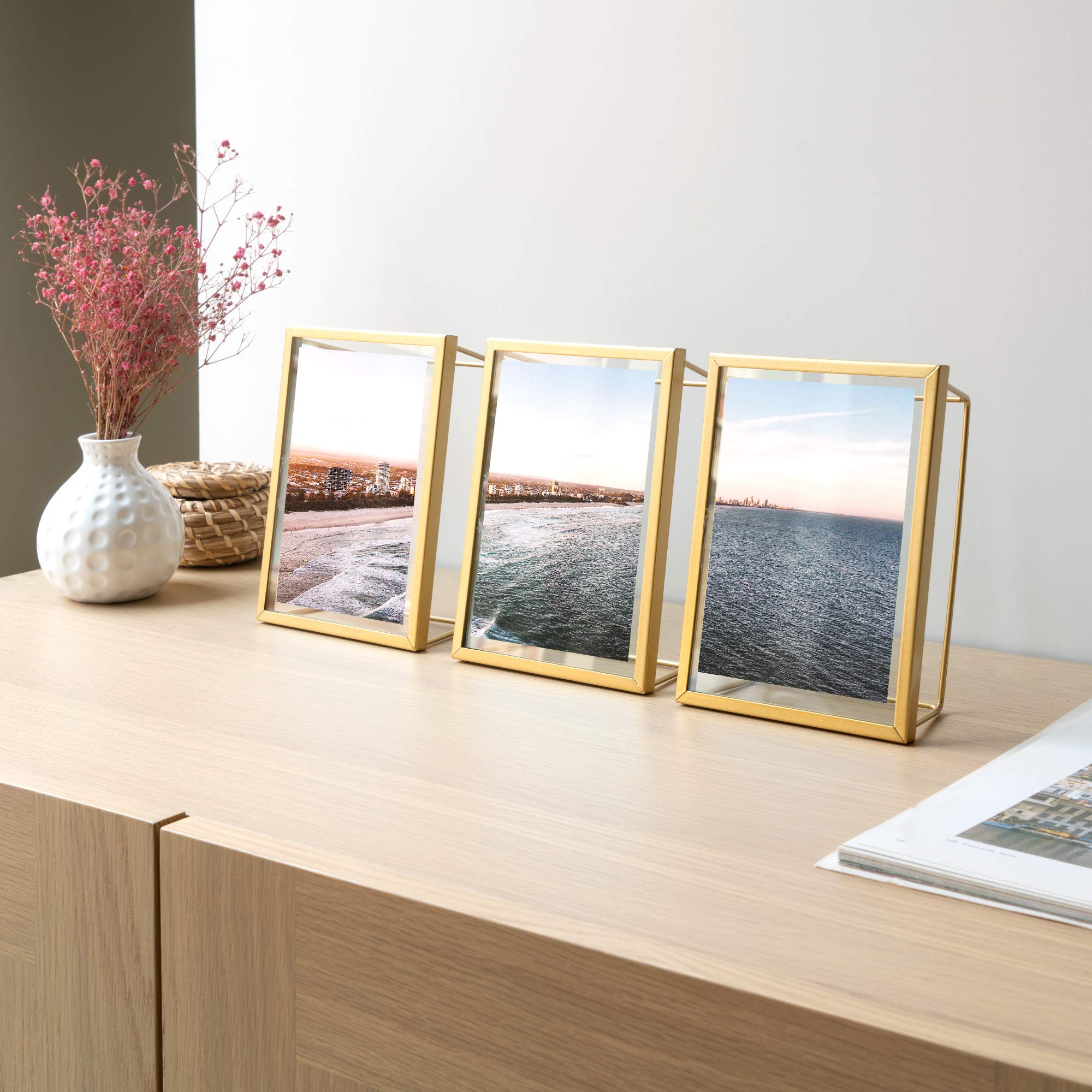 navaris-bilderrahmen-set-3tlg-gold-geometrisch-glas-10x15 image 2