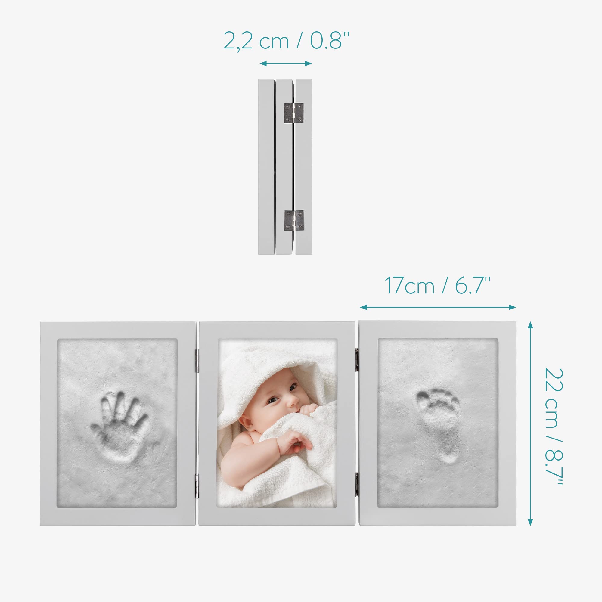 navaris-baby-bilderrahmen-gipsabdruck-bambus-220x170-mm image 5