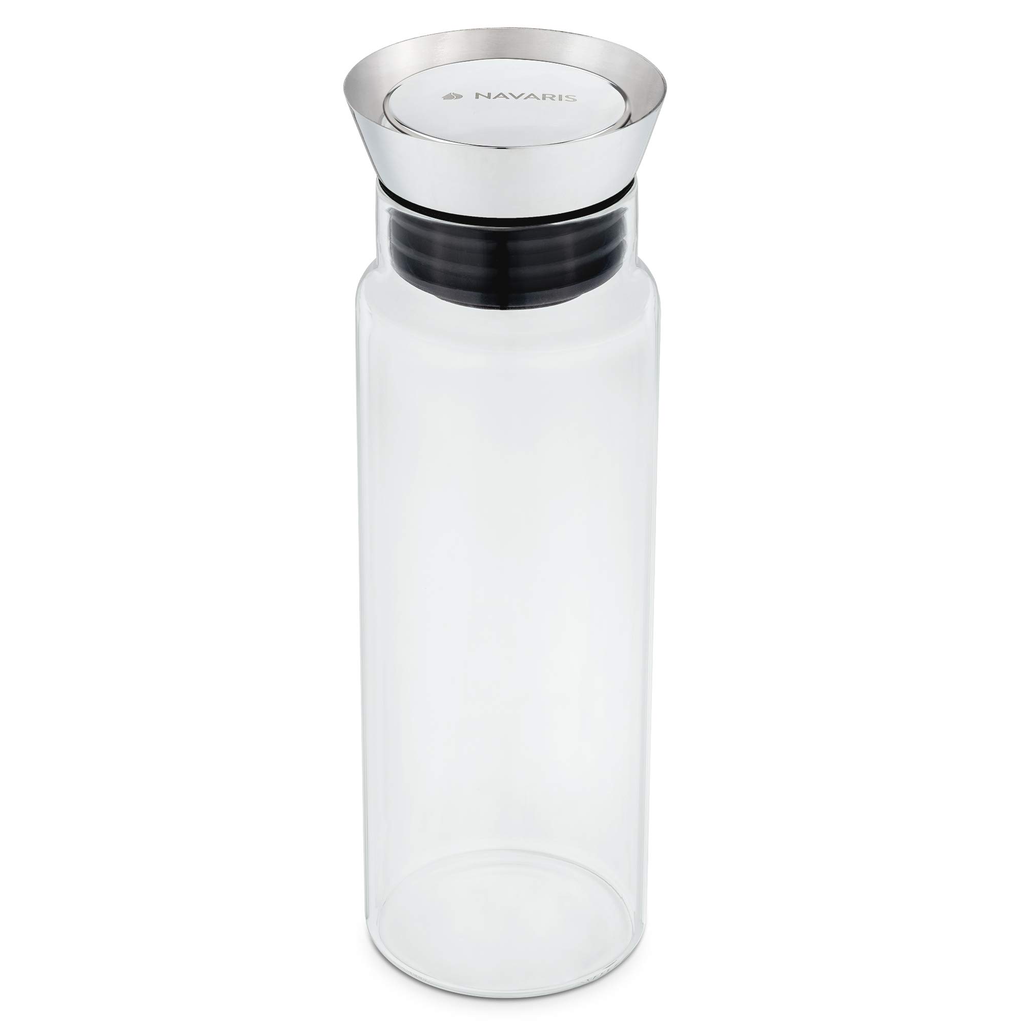 navaris-kitchen-glaskaraffe-1l-borosilikatglas-mit-deckel image 5
