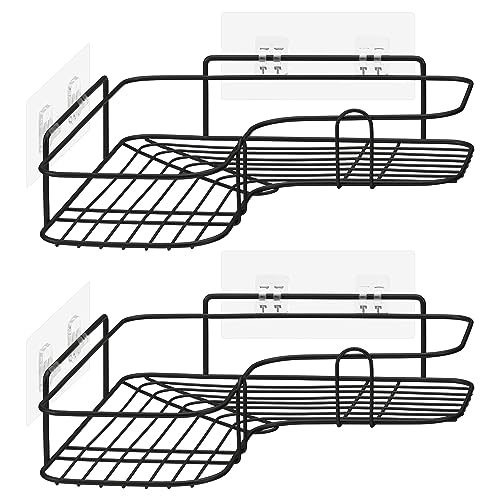 navaris-duschablage-ohne-bohren-eckregal-2er-set-schwarz image 8