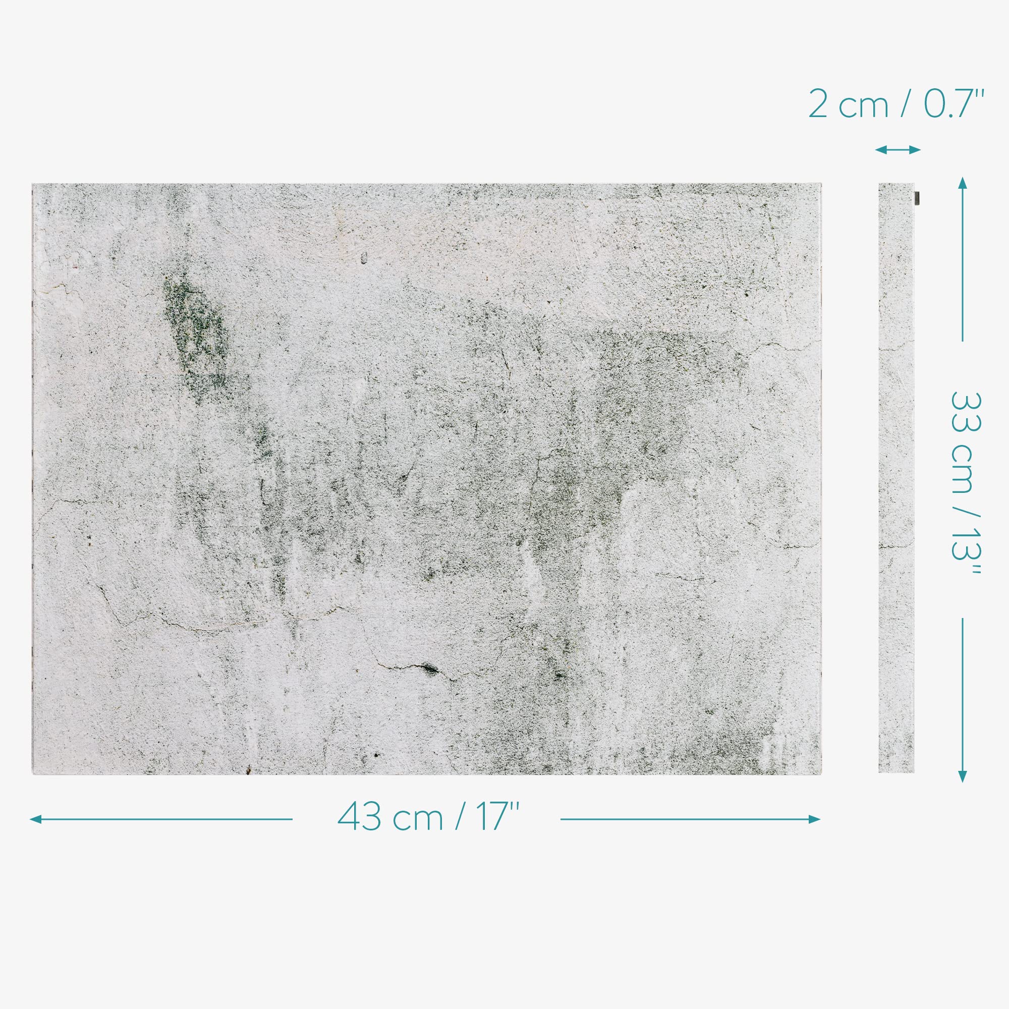navaris-magnettafel-memoboard-33x43cm-betonwand-abwischbar image 4