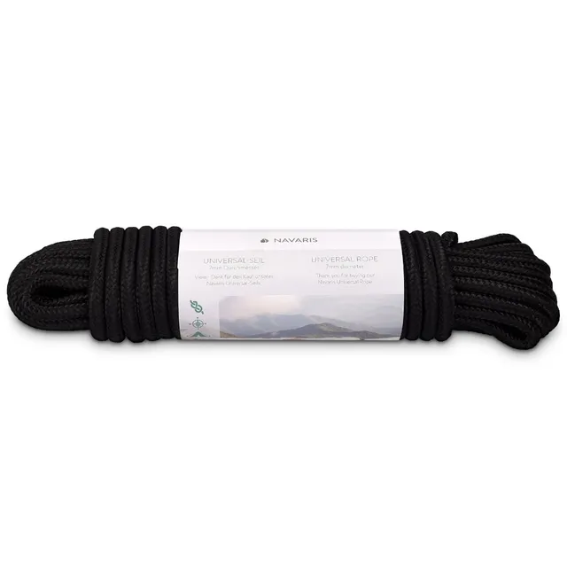 navaris-allzweck-outdoorseil-15m-schwarz-pp-7mm-307kg image 1