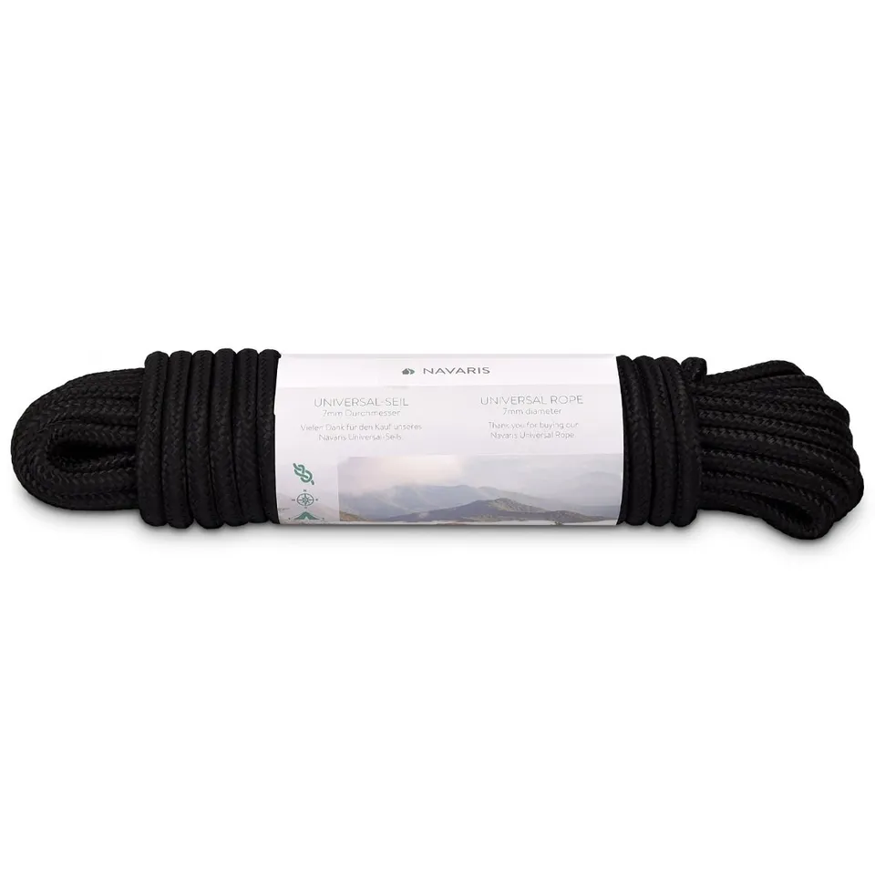 navaris-allzweck-outdoorseil-15m-schwarz-pp-7mm-307kg image 1