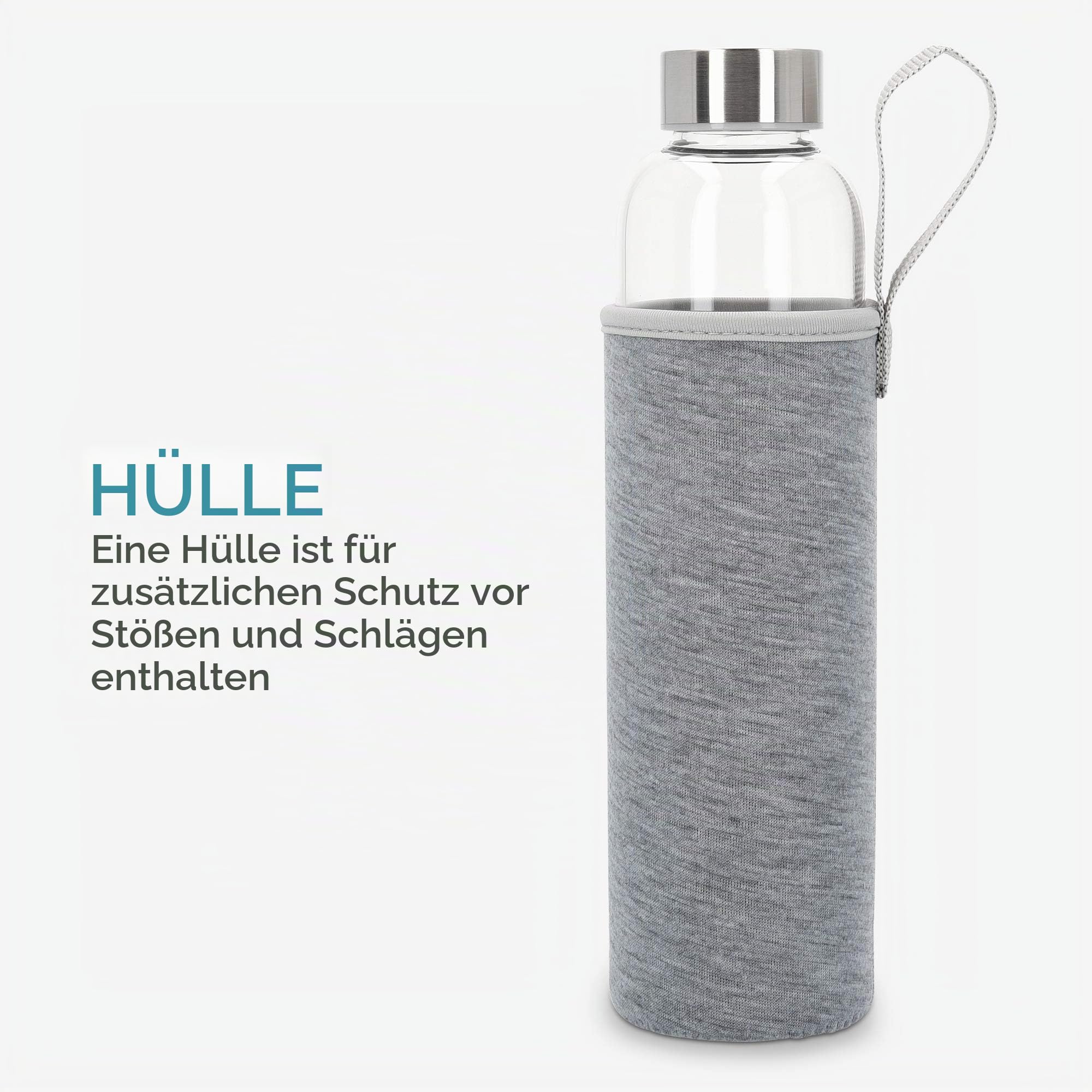 navaris-wasserflasche-glas-420ml-mit-mineralstein-neopren image 5