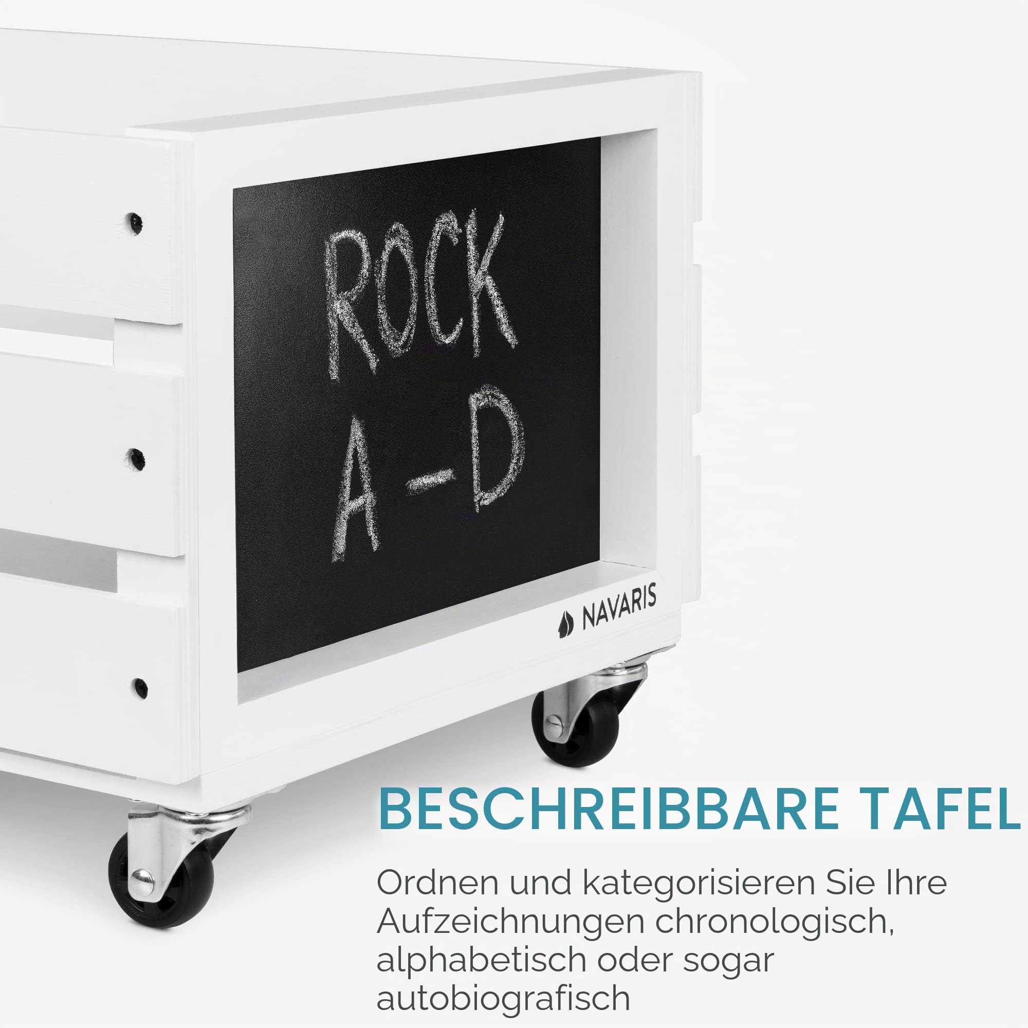 navaris-office-schallplattenkiste-holz-wei-80-lps-mit-rollen image 3