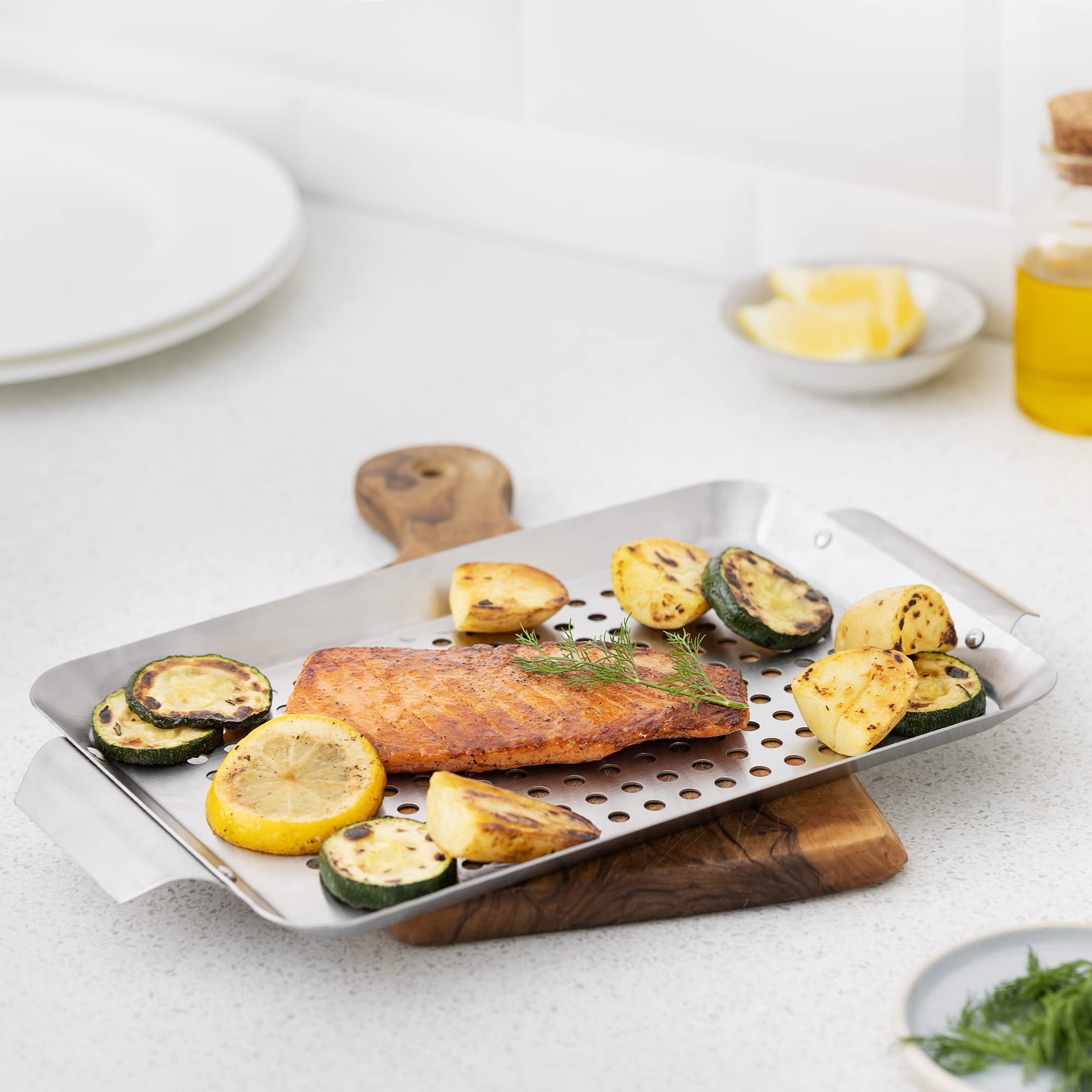 navaris-kitchen-grillschale-eckig-edelstahl-grillkorb-27-2-cm image 5