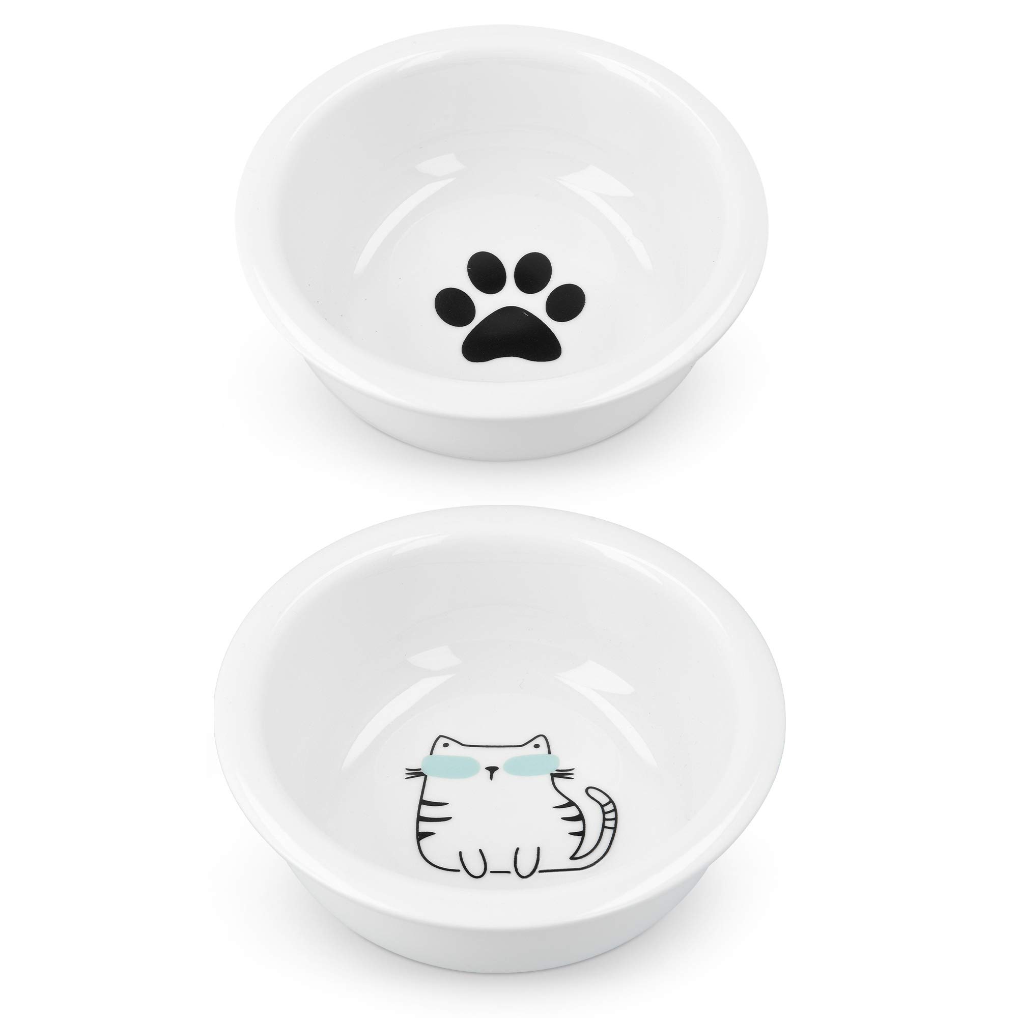 navaris-animals-futternapf-set-keramik-2x-360-ml-pfoten-print image 5