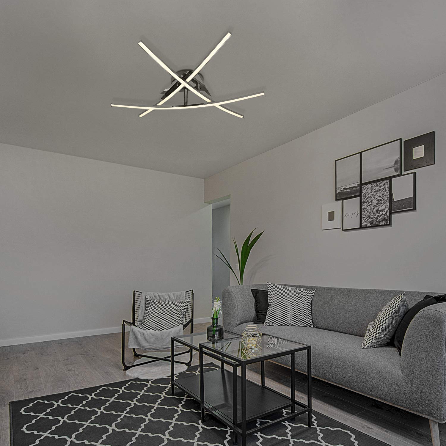 navaris-lighting-led-deckenleuchte-3-flammig-warmwei-57cm image 2
