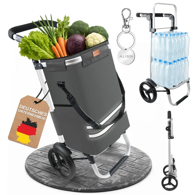 allyson-shopping-trolley-einkaufstrolley-grau-56l-klappbar image 1