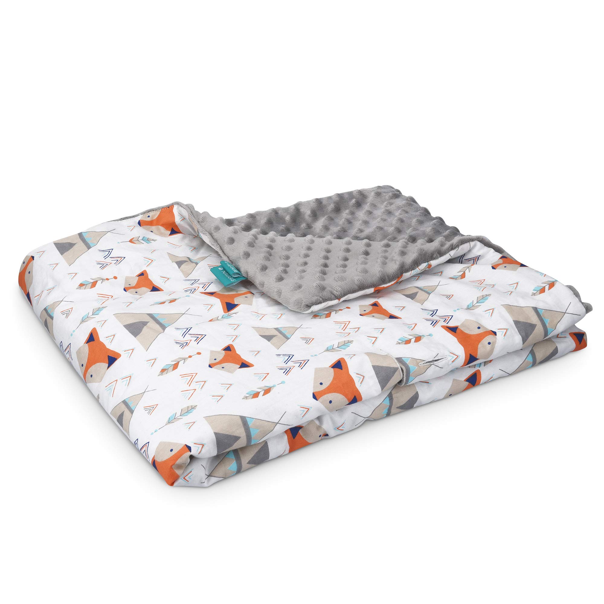 navaris-einschlagdecke-babyschale-fuchs-70x90-baumwolle image 8