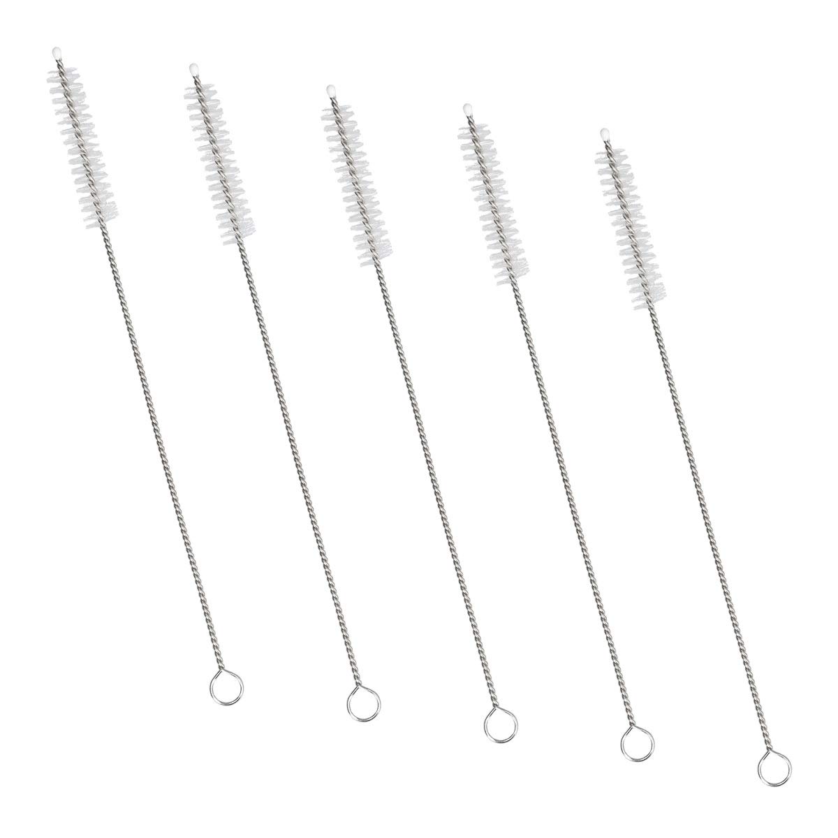 navaris-strohhalm-b-rste-5er-set-edelstahl-nylon-20cm image 1