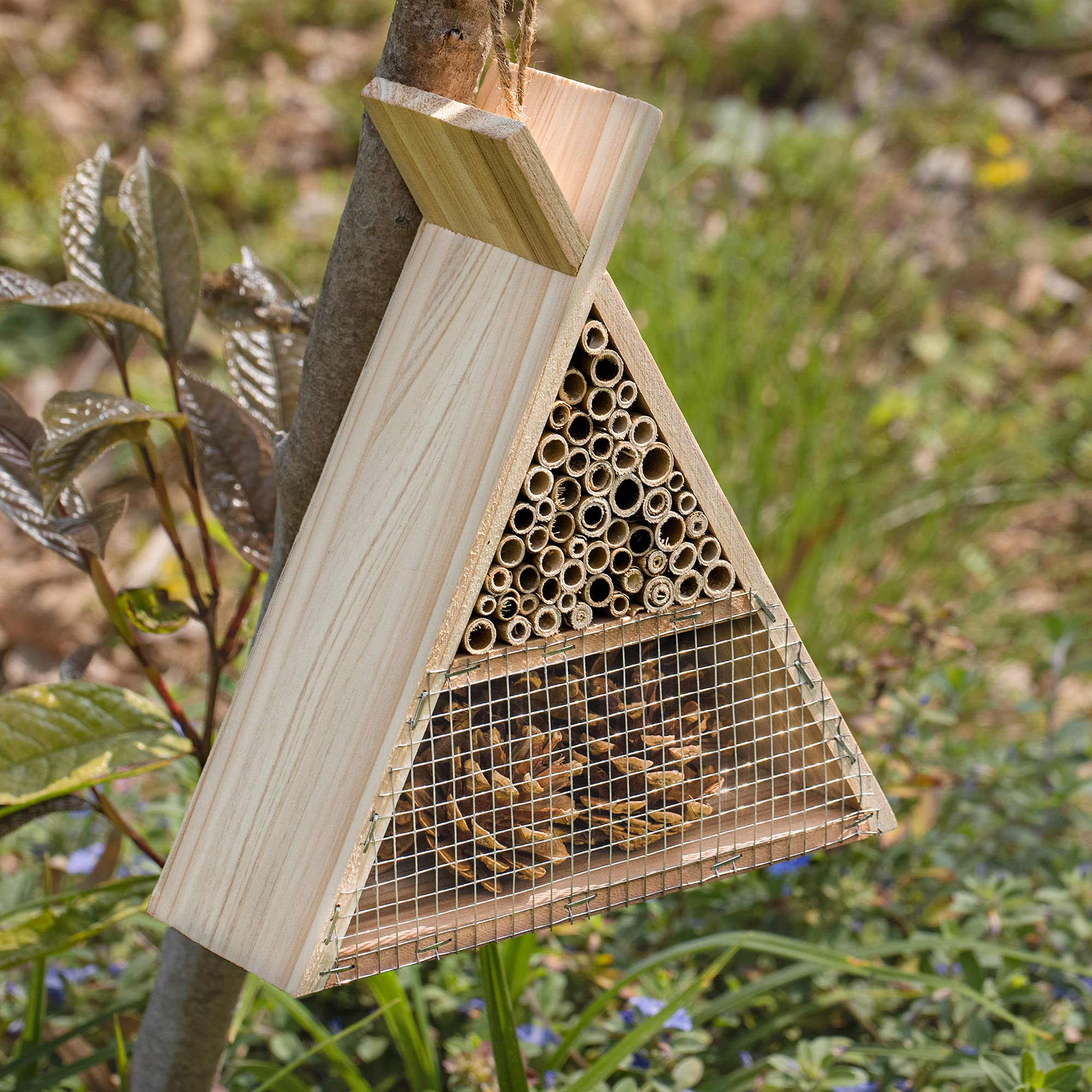 navaris-insektenhotel-bienenhaus-holz-dreieckig-22-5-cm image 3