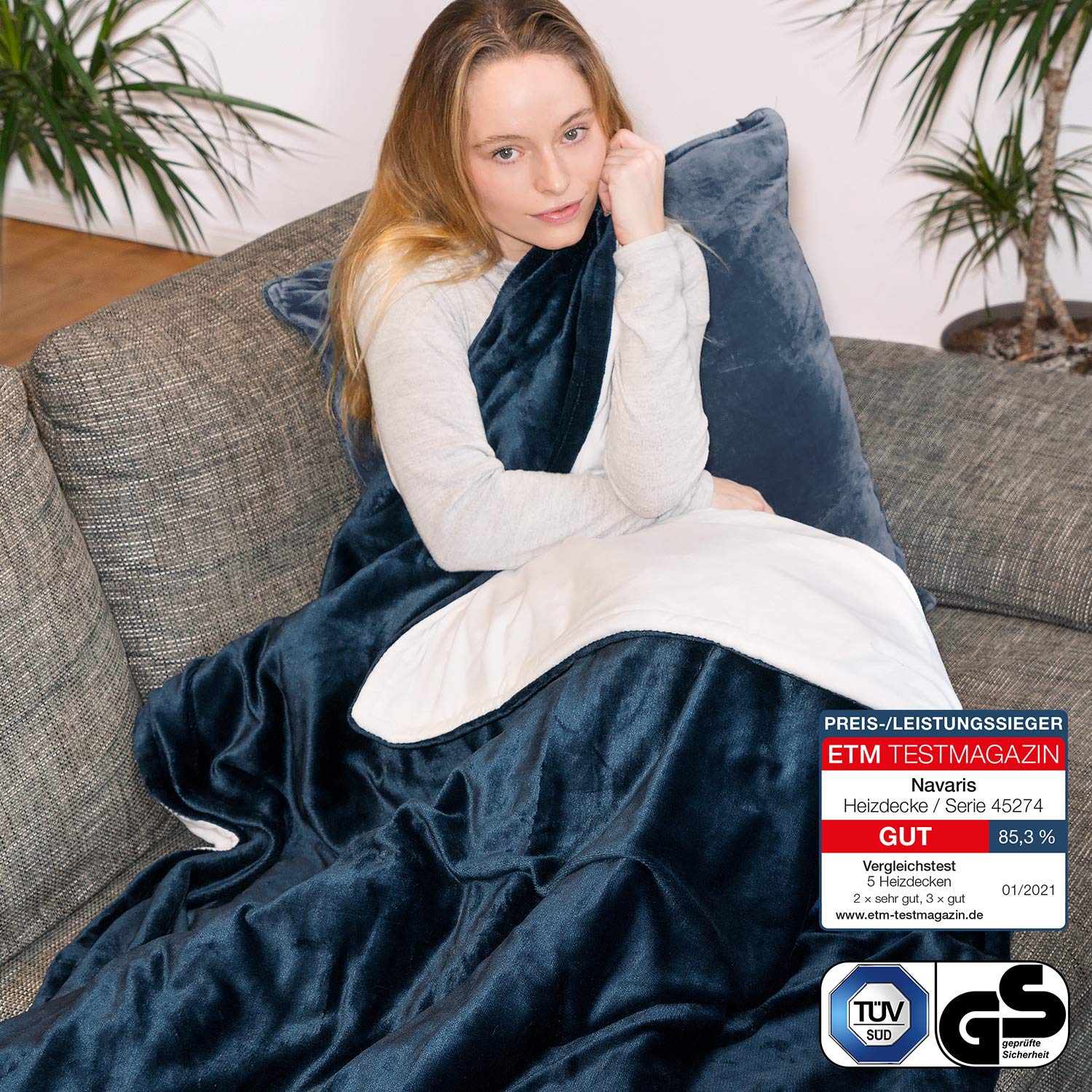 navaris-xxl-heizdecke-180x130-dunkelblau-abschaltautomatik image 2