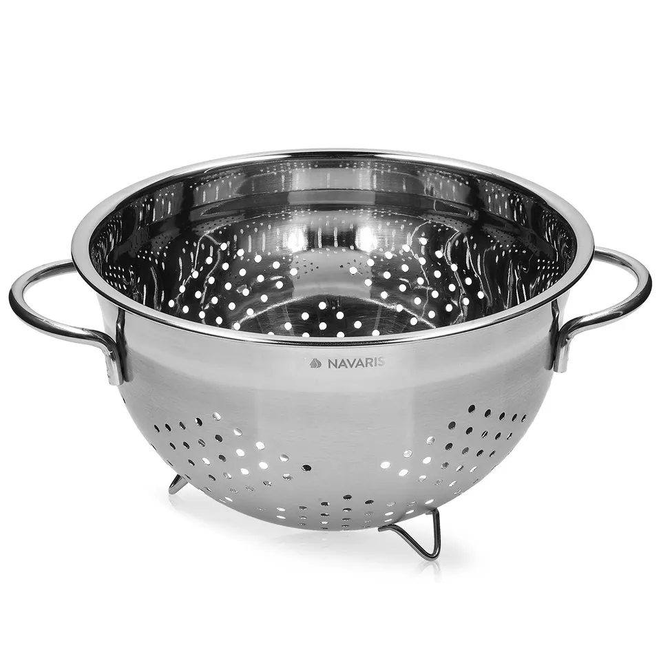 navaris-nudelsieb-edelstahl-24-cm-seiher-mit-f-en image 1