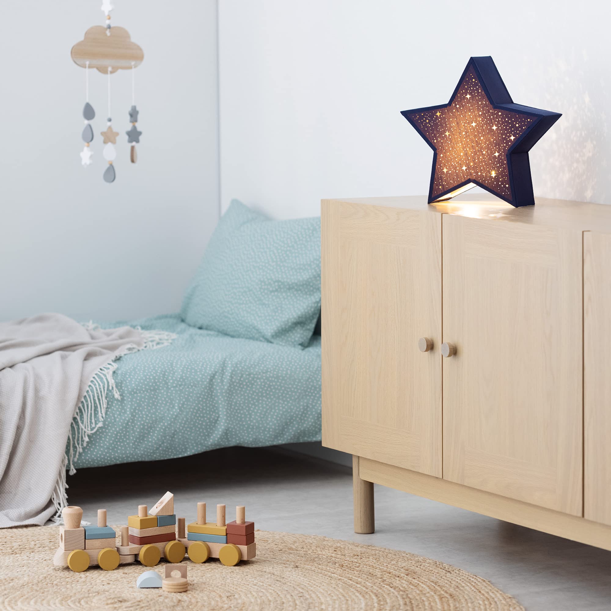 navaris-lighting-led-leuchtstern-warmwei-dunkelblau image 6