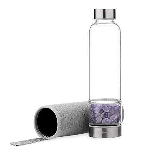 navaris-edelstein-wasserflasche-420ml-trinkflasche-amethyst image 8