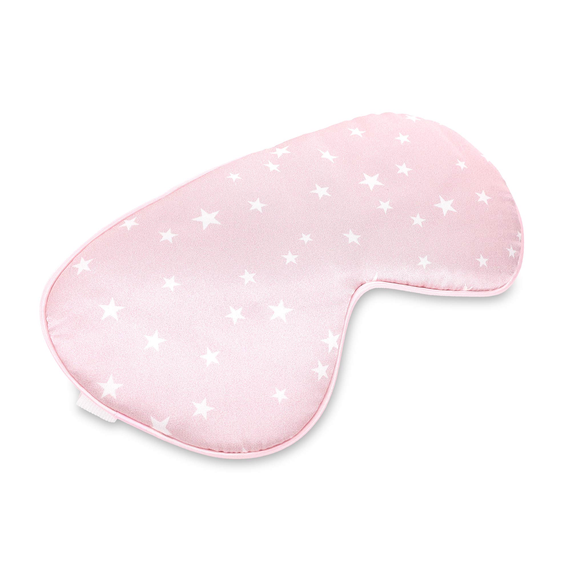 navaris-schlafmaske-seide-rosa-sterne-augenmaske-verstellbar image 5