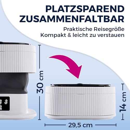 cleanmaxx-mini-waschmaschine-faltbar-1kg-camping-9l image 4