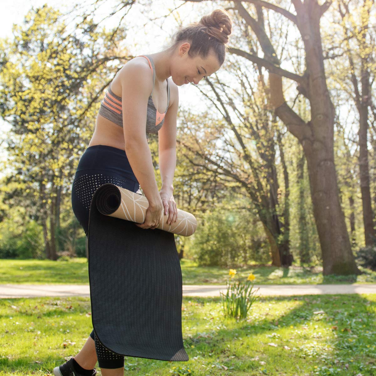 navaris-yogamatte-kork-gymnastikmatte-183cm-5mm-nachhaltig image 8