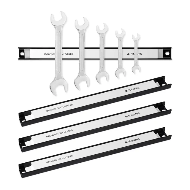 navaris-magnetleiste-werkzeugleiste-4er-set-30-cm-stark-magnetisch image 1
