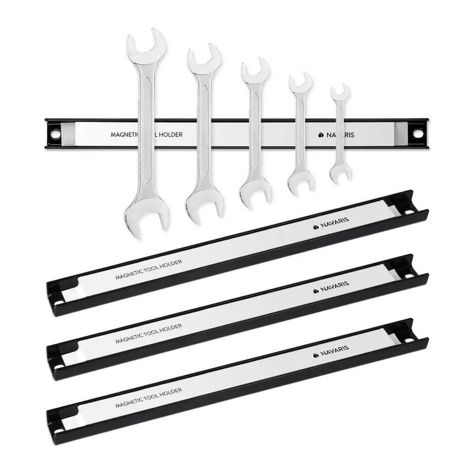 navaris-magnetleiste-werkzeugleiste-4er-set-30-cm-stark-magnetisch image 1