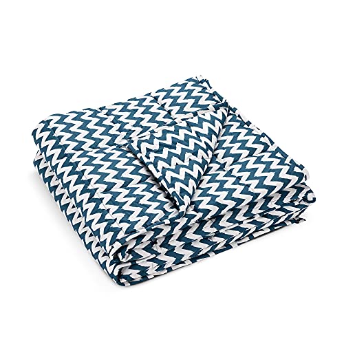navaris-living-gewichtsdecke-135x200-4-8-kg-zickzack-baumwolle image 8