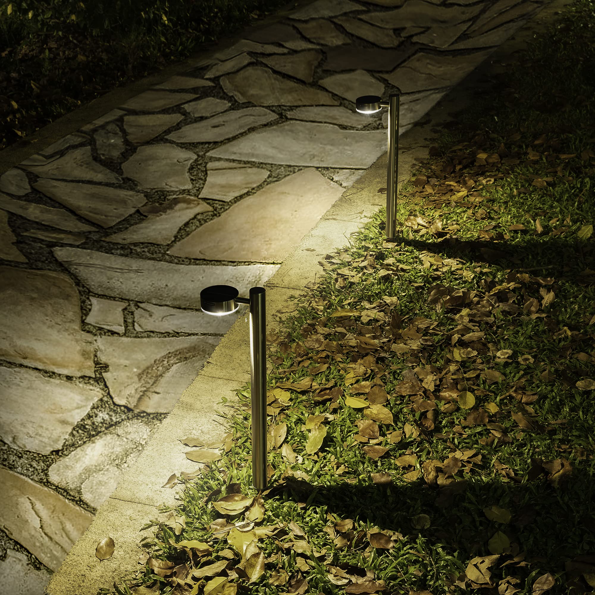 navaris-led-solar-wegelicht-2er-set-65-cm-neutralwei image 2