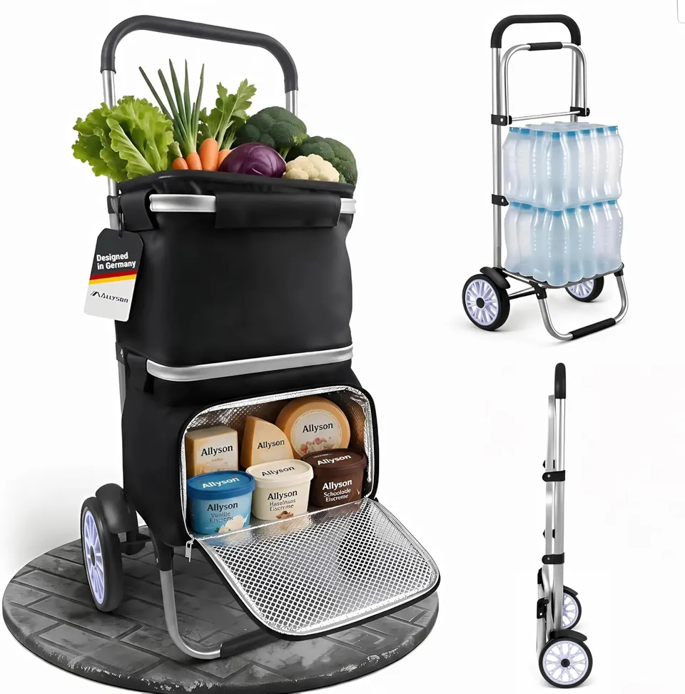 allyson-shopping-trolley-50l-schwarz-mit-k-hlfach-treppensteiger image 1