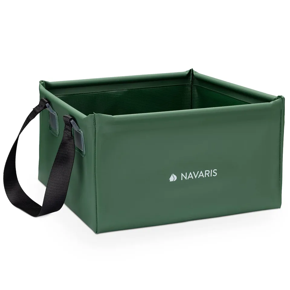 navaris-sport-falteimer-15l-faltbar-schwarz-f-r-camping image 1