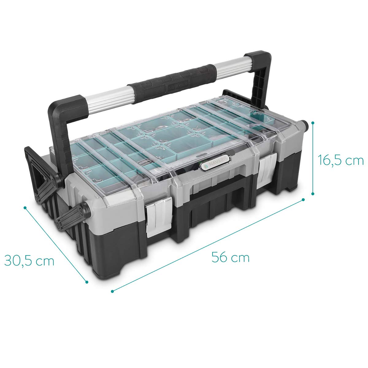navaris-travel-werkzeugkoffer-leer-22-zoll-56cm-mit-15-f-chern image 4