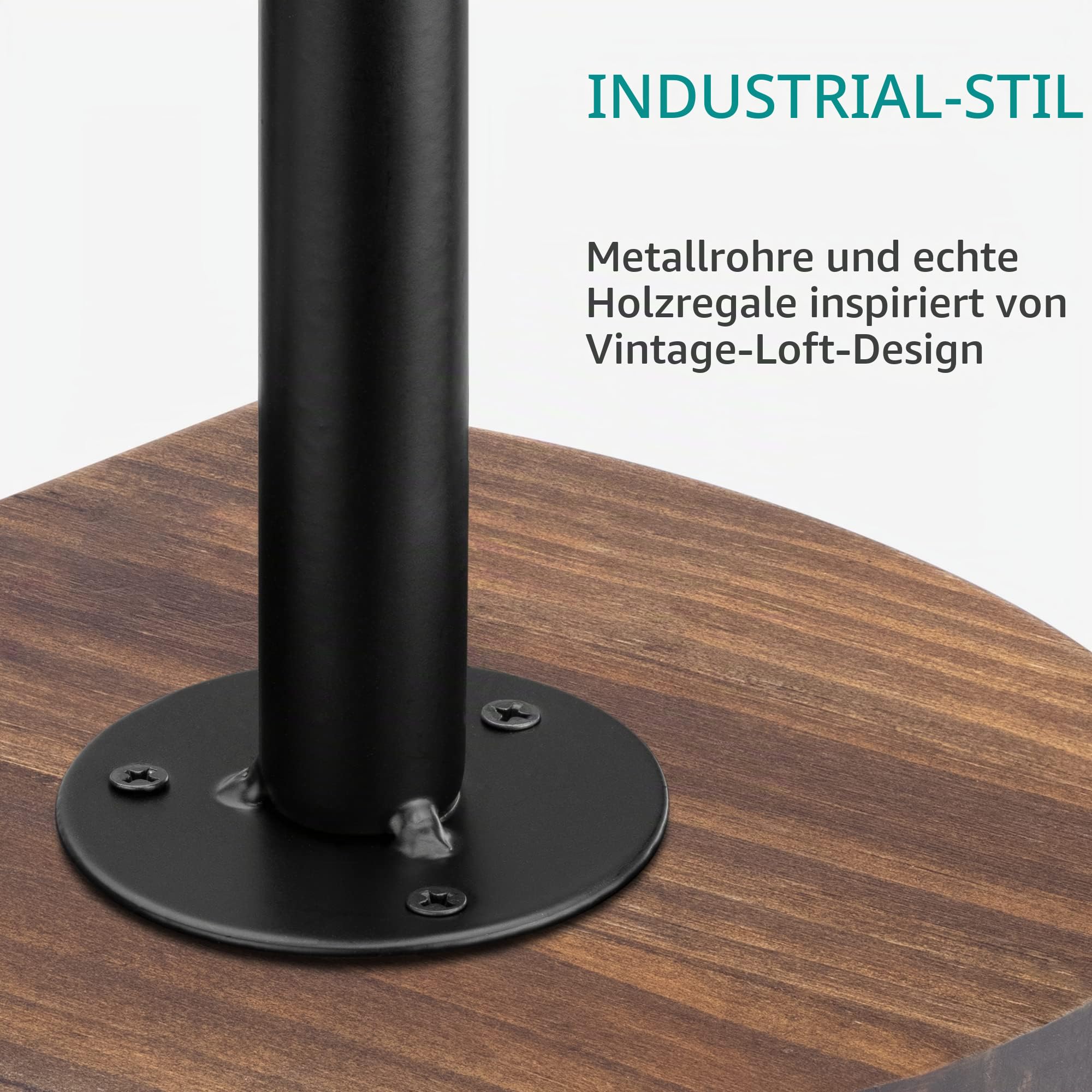 navaris-garden-wandregal-holz-metall-rund-3er-set-20x15cm image 5