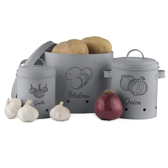 navaris-kitchen-vorratsdosen-3er-set-eisen-kartoffeln-zwiebeln image 1