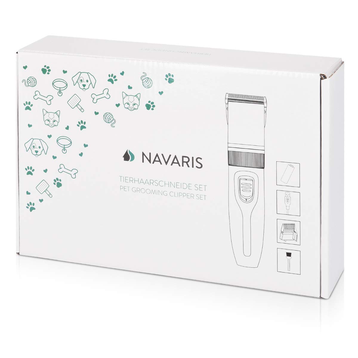 navaris-animals-tierhaarschneider-akku-mit-4-aufs-tzen image 7