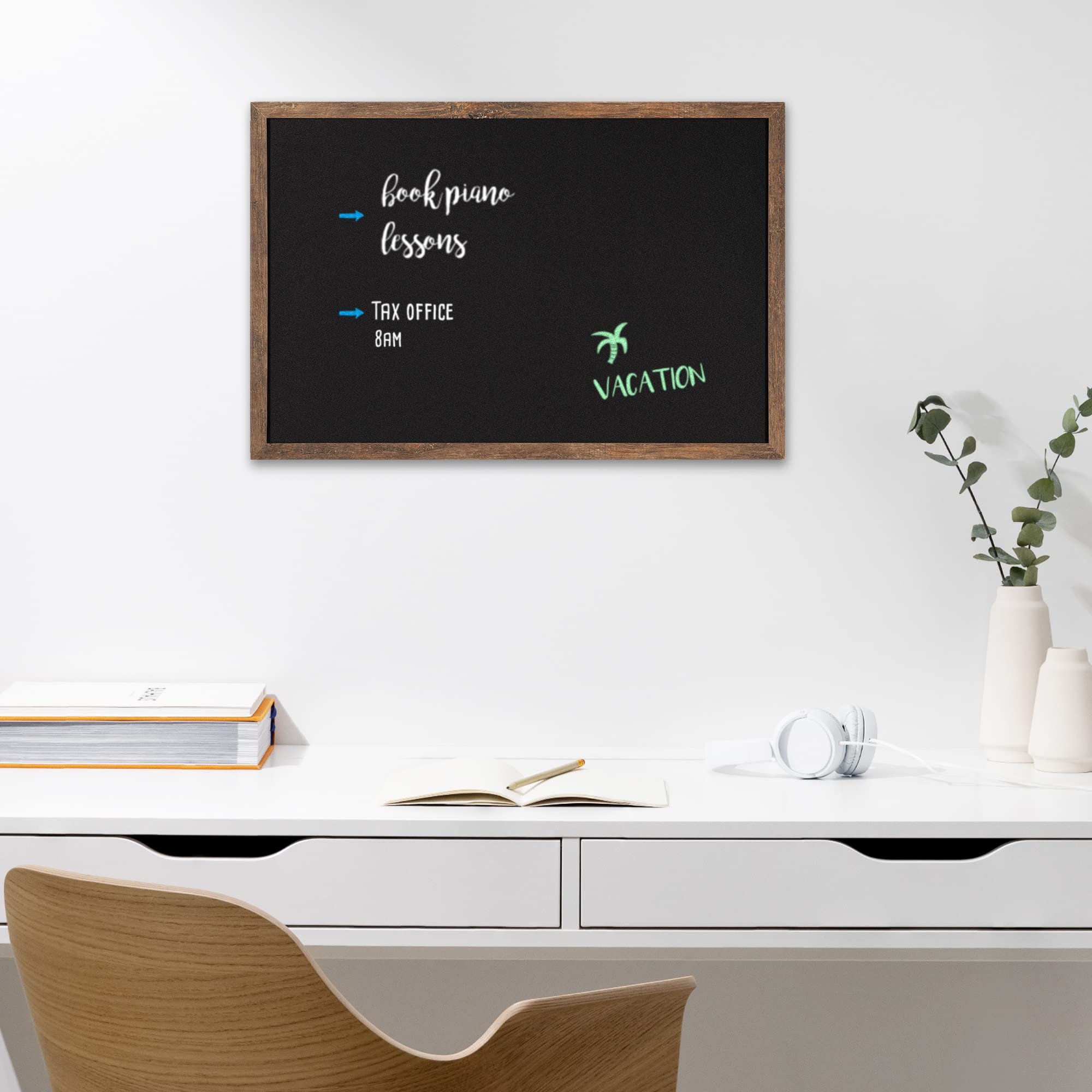 navaris-kreidetafel-holzrahmen-60x40-cm-schwarz-mit-kreide image 3