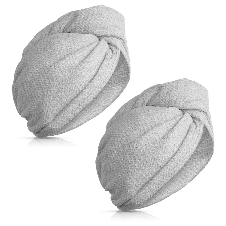 navaris-haarturban-mikrofaser-grau-2-st-ck-mit-knopf image 1