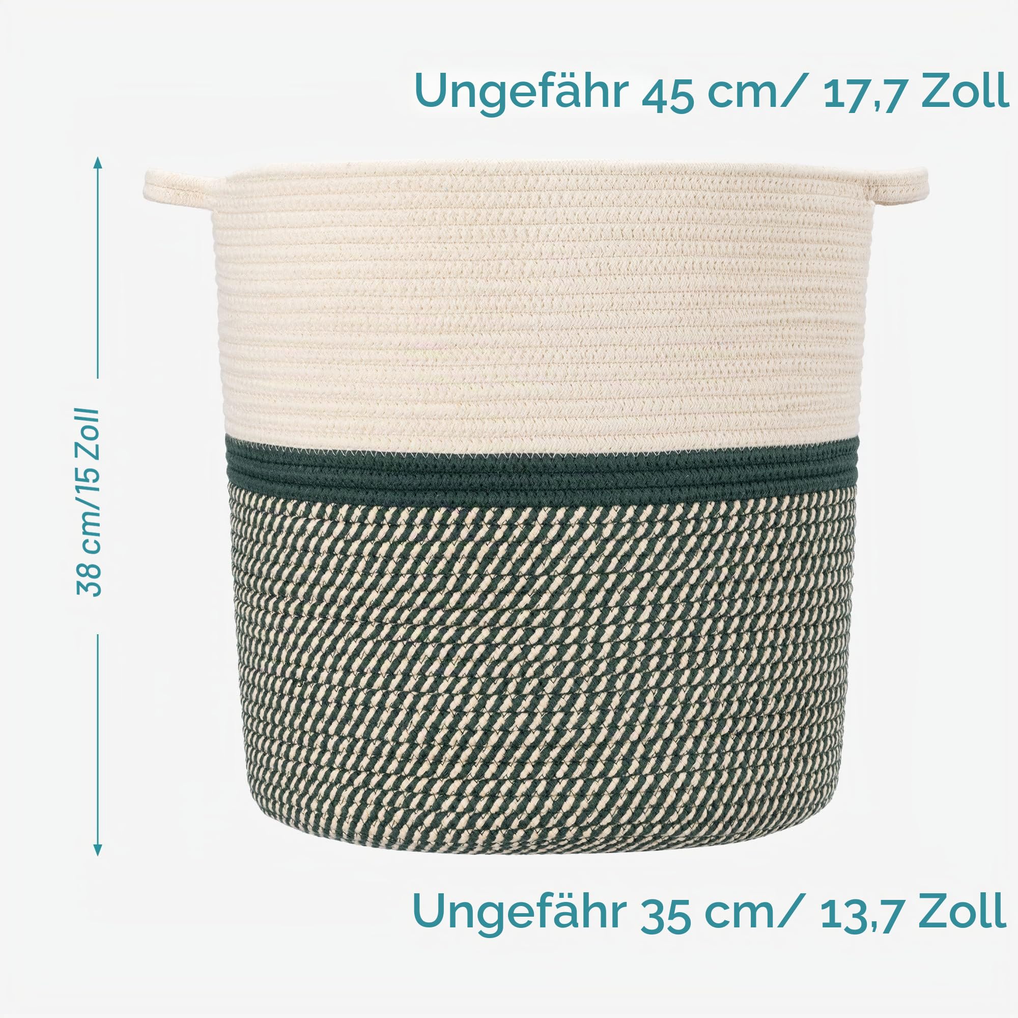 navaris-living-flechtkorb-baumwolle-rund-dunkelgr-n-45cm image 3
