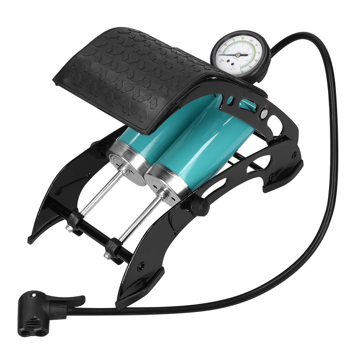 navaris-sport-fu-pumpe-doppelzylinder-7bar-mit-manometer image 5