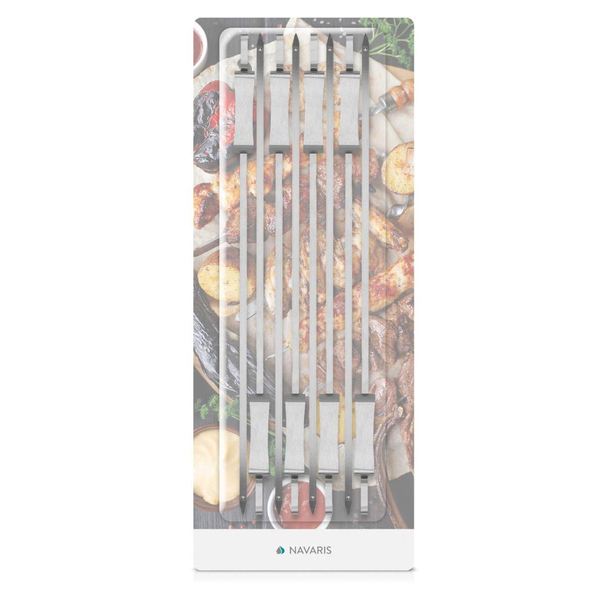 navaris-kitchen-grillspie-e-edelstahl-41cm-8er-set image 7